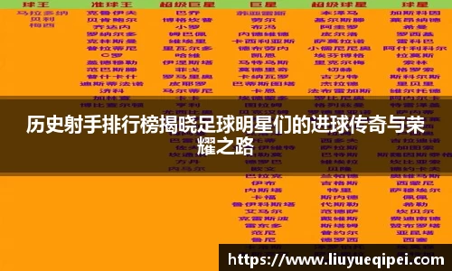 历史射手排行榜揭晓足球明星们的进球传奇与荣耀之路